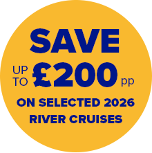 Save upto £200pp on selected 2026 River Cruises